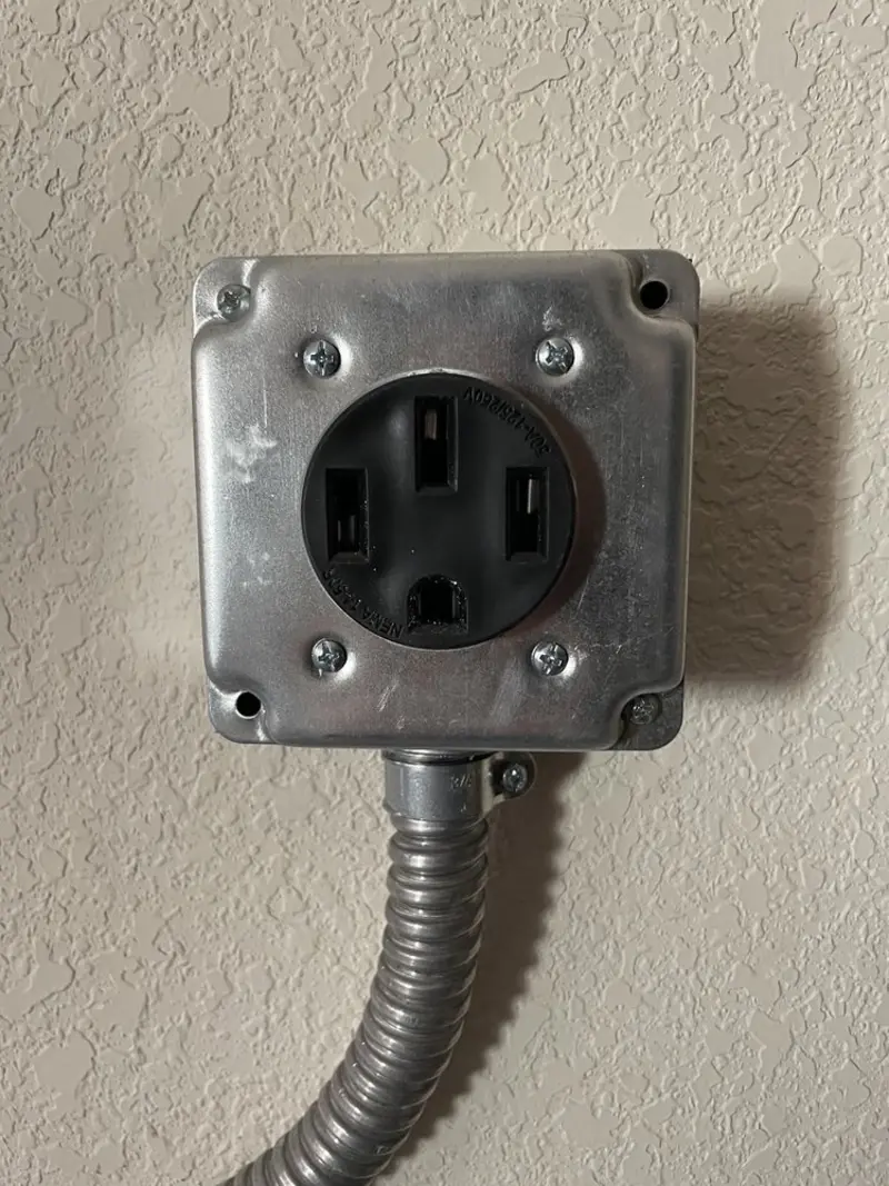 NEMA 14-50 outlet installed for Smart Home Electrical in Fort Smith